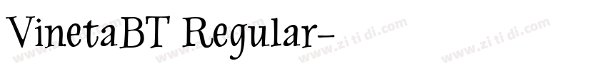 VinetaBT Regular字体转换